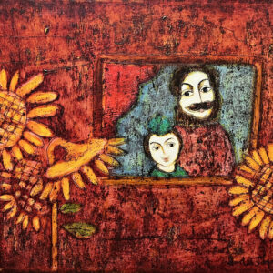 Anna With Sunflowers